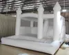 Casa de salto branca inflável comercial por atacado com slide e bola PVC 3 em 1 Jumper de casamento moonwalks inflatáveis castelo inflável