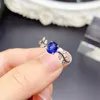 Modieuze en veelzijdige kleine boetiek sapphire ring set met Sri Lankan Sapphire