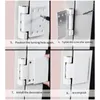 Bath Accessory Set Brand High Quality Material Druable Doors Hinge Flag White Aluminum Alloy Casement Security Left Right