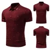 Erkekler Polos 2024 Giyim Trendy Marka T-Shirt Polo Gömlek Kısa Kollu Yaz Nefes Alabilir İş Kırış Boyun Premium Hisset