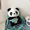 Bel Çanta Panda Sırt Çantaları Bir Omuz Diagonal Haberci Çantası Cüzdan Karikatür Peluş Bebek Dolgulu Hayvanlar Oyuncak Para Çantası Çocuk Doğum Günü