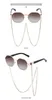 Poligono unico alla moda con occhiali da sole a catena Tendenze del marchio di lusso da donna Occhiali da sole ottagonali per occhiali da sole quadrati da donna 230920
