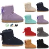 Laarzen Kinderlaarzen Australië snowboots Designer kinderschoenen winter Classic Ultra Mini Boot Botton baby jongens meisjes Enkellaarsjes kind bont Suede 20211