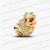 Novo Ano Chinês do Dragão encantos pulseiras de designer para mulheres jóias presente Red Heart Arrow Murano Glass Dangle Charm DIY fit Pandoras pulseira colar