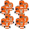 Philadelphia'''flyers''jumpers هوكي جيرسي 93 Voracek 19 باتريك 79 هارت جيرسي كستوم الرجال شباب الشباب 9400