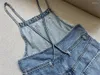 Calças femininas moda mulheres largas perna macacão solto ajuste workwear denim cinta calça alta rua menina cintura reta jeans calças