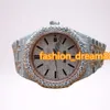 Iced Out horloge Moissanite Diamond VVS roestvrij staal VVS aangepast Moissanite horloge voor heren