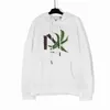 Designerkleding Mode Sweatshirts Palmes Angels Broken Tail Shark Letter Flock-borduurwerk Los Relaxed Heren Damessweater met capuchon Casual Pullover jack vv7