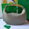 tote hobo bag Designer Handbags green Leather weaving Crossbody bags Intrecciato grade lambskin drawstring Shoulder bag 10A mirror Top Metal handle handbag