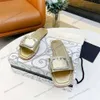 Hoge kwaliteit damespantoffels Zomer luxe Designer Fashion platte gesp sandalen Naam merk schoenen Hotel Comfort Eén lijn zachte sleep Strand strandslipper