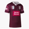 T-shirts d'extérieur Harvey Norman QLD Maroons 2024 Jersey de rugby Australie QUEENSLAND ÉTAT D'ORIGINE NSW BLUES Chemise d'entraînement à domicile 6280