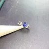 Modieuze en veelzijdige kleine boetiek sapphire ring set met Sri Lankan Sapphire