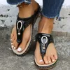 Tofflor kvinnors ortopediska sandaler sommaren stor storlek båge stöd strand flip flops klipp tå cool