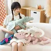 Poupées en peluche géantes en peluche douce, petit dragon des neiges, jouets en peluche, dinosaure blanc et vert, animal en peluche, cadeau d'anniversaire pour enfants