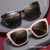 Lunettes de soleil Tendance Clip sur lunettes de soleil polarisées femmes magnétique 2 en 1 mode rose œil de chat lunettes de soleil TR90 Anti éblouissement conduite en plein air Oculo YQ240120