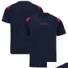 Motorcykelkläder 2022 Ny F1 T-shirt Forma 1 Racing Suit T-shirts Fans avslappnade andningsbara korta ärmar Custom Team Logo Men T Shirts OT19O