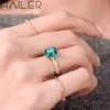 Twisted Moissanite Band Lab Grown Emerald Stones Ladies Finger Gold Ring Design Promise Rings For Women