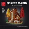 Blocks Mork 031071-3 Forest House Street View Compatible MOC Modular Architecture Building Blocks Bricks Education Toys Gifts 240120