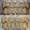 Invisibleset Princess Cut Diamond Grillz - Natural Sll Quality Iced Out Bussed Downs Hip Hop Jewelry for Rappers