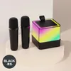 Колонки K18 Bluetooth-динамик Караоке-машина с 2 микрофонами RGB окружающее освещение Высококачественный стереозвук Поющий динамик