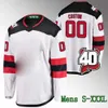 Anpassade New JerseyDevilstimo Meier Jersey Jack Hughes Nico Hischier Jesper Boqvist Kevin Bahl Kenzie Blackwood Ondrej Palat Tomas Tata 3737 3811