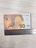 Copier de l'argent Réel 1: 2 Taille Faux Faux Billet Banknote 10 20 50 100 200 US Dollar Euros Livre Billets Anglais Réaliste Toy Bar P Jofdf