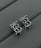 Modeontwerper B letter goud Zilver eenvoudige oorknopjes sieraden voor dames meisjes cadeau geen doos