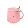 Mugs Hand In Wedding Gift Ceramic Mark Cup Marbling Spoon Water Printing