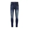 Herrenjeans Jeans Herren Frühling und Herbst Neue hochelastische niedrige Taille Slim Fit dehnbare koreanische Version trendige lässige Jugend gebrochenes Loch lange Füße