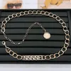 Kvinnor Guldkedjor Bälten Letter Designers Chain Belt C Silver Link Luxury Waist Metal Alloy Mens Accessories P Midjeband Sui216p