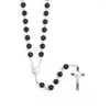 Colliers pendentifs 2024 mode fait à la main chapelet catholique croix pendentifs religieux collier