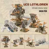 Blocos ucs lothlorien filme scense moc blocos de construção famoso castelo arquitetura tecnologia tijolos diy montagem brinquedos presentes natal 240120