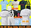 축구 유니폼 Haaland 23 24 25 25 De Bruyne Phillips Mans Cities Grealish Ferran Mahrez Foden Bernardo Joao Cancleo Z Rodrigo 축구 셔츠 남성 어린이 세트 유니폼 118