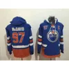 97 Connor McDavid Edmonton Oilers 29 Leon Draisaitl 44 Zack Kassian 99 Wayne Gretzky Hoodie tröja Hockey Jerseys 5571