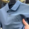 Erkek Polos Pamuk Üstü Marka Polo Gömlek Yaku İşlemeli Kısa Kollu Kore Moda Giyim 2024Summer T-Shirt