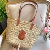 Lady Straw Basket Tote Designer Bolsa Mulheres Bolsa Raffias Classic Travel Beach Bag Férias Weave Bucket Luxurys Bolsas de Ombro Mens Crossbody Clutch Saco de Verão