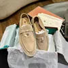 Walk Fashion Summer Womans Loafer Flat Heel Luxury Designer Loafer Run Shoe Men Trainer Walk Hike Casual Shoes Outdoor Travel Low Sneaker Gift Top Quality Leather Box