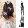 Accessoires pour cheveux Enfants Papillon Pâte Twists Tresse Boucle Perruque Colorée Porte-queue De Cheval Frit Filles Tressé Cravate Pièce Ornement