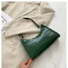 Torby wieczorowe damskie skórzane torba na ramię z krokodylem Wzór solidny kolor jasny torebkę koreańską łańcuch