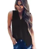 Blouses pour femmes Volalo Femmes Spring Summer Blouse Blouse Top V Coll Sans manche Blusa Feminina 5xl Blusas Mujer de Moda 2024