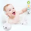 ألعاب الموضة الجديدة Zhenduo Baby Bath Toys Whale Whale Spray Water Toy With LED LID Light Sprinkler Dusting للأطفال الصغار الأولاد 220808