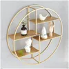 Obiekty dekoracyjne figurki producent dostosowany nordycki żelazny metalowy stojak do przechowywania minimalistyczny restauracja złota mti warstwy circ dhsih