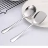 Spoons Stainless Steel Dish Public Soup Spoon Restaurant El Long Handle Flatware Utensil Kitchen Thicken