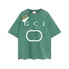 MENS DESIGNER GU T-SHIRT Vintage Retro Washed Shirt Luxury Brand T Shirts Womens kortärmad t-skjorta sommar kausal tees hiphop tops shorts kläder olika färger g-18