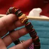 Strand umq orijinal tasarım retro tibet tarzı yak kemik bilezik gabala tek daire el sanatları el duası boncukları