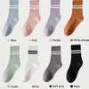 AL-08 Frau Pilates Yoga Sportsocken Baumwolle Mid-Tube Bottom Professionelle rutschfeste Silikon Indoor Fitness Socken Gym Floor Dance Socken