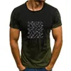 T -shirt poopiki męskiej - druk na czarnej koszuli Men t