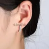 Stud NEHZY 925 silver needle new women fashion high quality jewelry single row full crystal super flash zircon earrings J240120