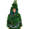 Bühnenkleidung, grünes Weihnachtsbaum-Kleid, knöchellang, ausgefallenes Party-Kostüm, Cosplay, Damen, Tanz für Frauen, Festival-Kleidung