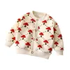 가을과 겨울 뉴 어린이의 다재다능한 니트 코트 소년과 여자 아기 아기 따뜻한 가디건 두꺼운 외부 스웨터
